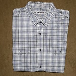🃏🃏 Express Short Sleeve Button up Shirt XL 17